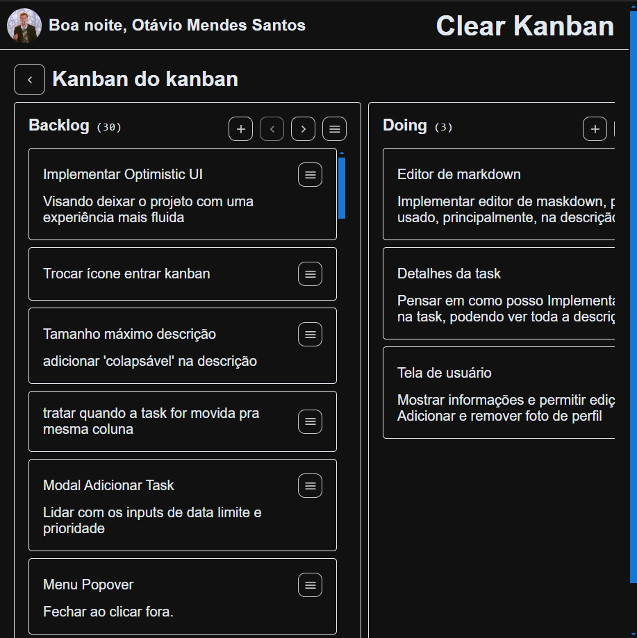 Clear Kanban